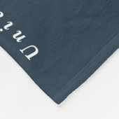 Couverture Polaire bleu moderne script grad multi photo classe de 202 (Coin)
