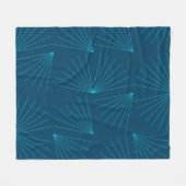 Couverture Polaire Bleu, moderne, simple concept de célébration de la (Devant (Horizontal))