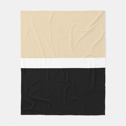 Couverture Polaire Bleu Noir Abstrait (Devant)