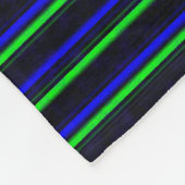 Couverture Polaire Bleu Noir Grandes Vertes (Coin)