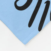 Couverture Polaire Bleu noir terrain de volley son endroit heureux (Coin)