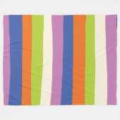 Couverture Polaire Bleu, orange, violet, vert et (Devant (Horizontal))