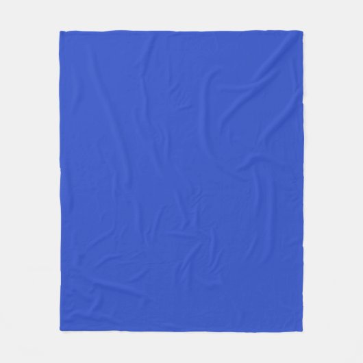 Couverture Polaire Bleu persan solide (Devant)