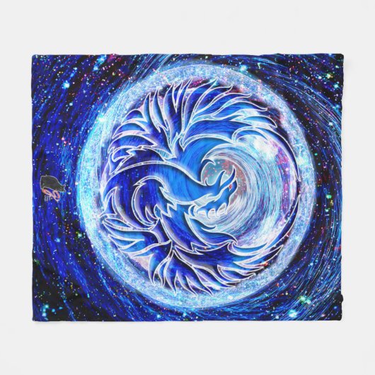 Couverture polaire bleu Phoenix (Devant (Horizontal))