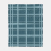 Couverture Polaire Bleu plaid (Devant)