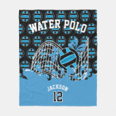 Couverture Polaire Bleu - Polo d'eau 🤽 ‍ Sport ♀️ dans Blanche polai (Devant)