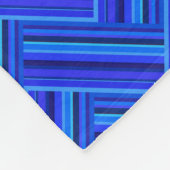 Couverture Polaire Bleu rayures double motif (Coin)