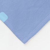 Couverture Polaire Bleu robot caricature (Coin)