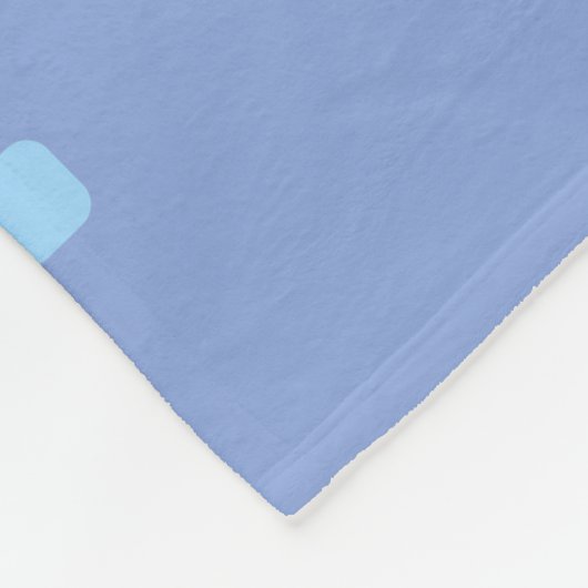 Couverture Polaire Bleu robot caricature (Coin)