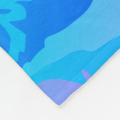 Couverture Polaire Bleu rose Abstrait Inspiritisme moderne personnali (Coin)