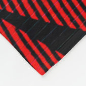 Couverture Polaire Bleu rouge et blanc abstrait (Coin)