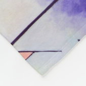 Couverture Polaire Bleu rouge jaune, Kandinsky sauvage (Coin)