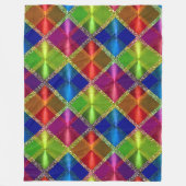 Couverture Polaire Bleu rouge Parties scintillant verte Conception Pl (Devant)