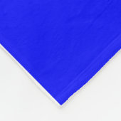 Couverture Polaire Bleu Royal Chic Flocons de Neige Rayures Horizonta (Coin)