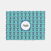 Couverture Polaire Bleu sirène (Devant (Horizontal))