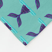 Couverture Polaire Bleu sirène (Coin)