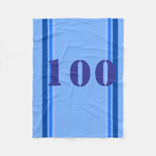 Couverture Polaire Bleu sportif (Devant)