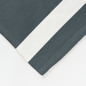 Couverture Polaire Bleu terre cuite rouge blanc ondes rétro (Coin)