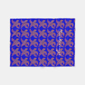 Couverture Polaire bleu tonnerre-anse pourpre (Devant (Horizontal))