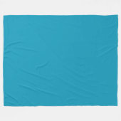 Couverture Polaire Bleu-vert (couleur solide) (Devant (Horizontal))
