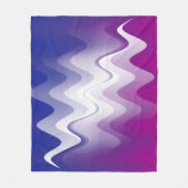 Couverture Polaire Bleu violet blanc (Devant)