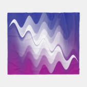 Couverture Polaire Bleu violet blanc (Devant (Horizontal))