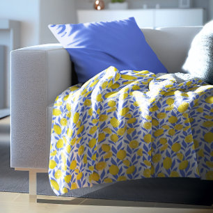 Couverture Polaire Bleus Citrons Méditerranée