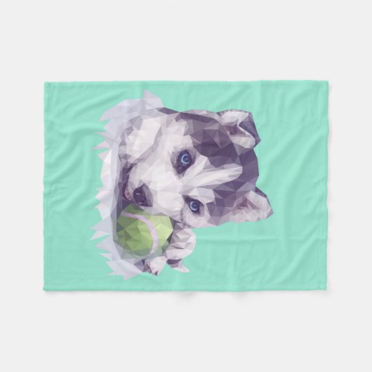 Couverture Polaire Bleus enroués (Devant (Horizontal))