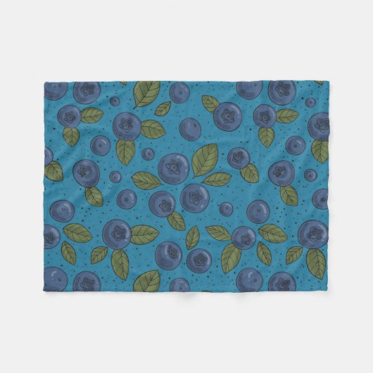 Couverture Polaire Bleus sur bleu (Devant (Horizontal))