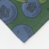 Couverture Polaire Bleus sur vert foncé (Coin)