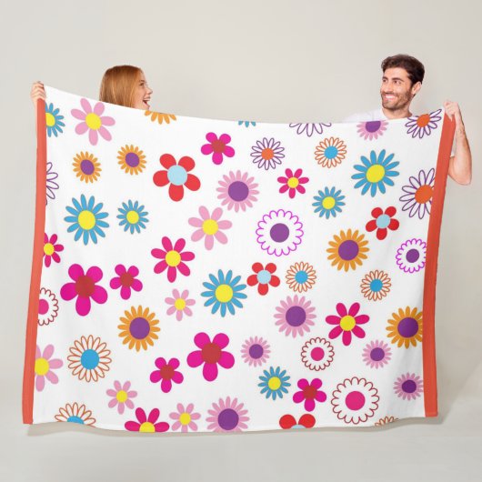 Couverture Polaire bliss de fleurs (En situation)