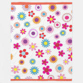 Couverture Polaire bliss de fleurs (Devant)