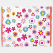 Couverture Polaire bliss de fleurs (Devant (Horizontal))