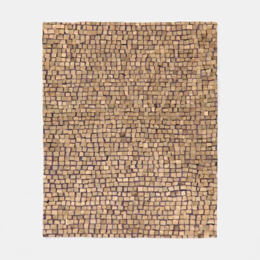 Couverture Polaire Bloc de briques Brown (Devant)