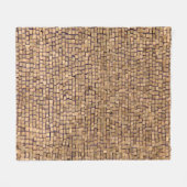 Couverture Polaire Bloc de briques Brown (Devant (Horizontal))
