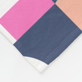 Couverture Polaire Bloc de couleur africain, motif géométrique. (Coin)