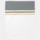 Couverture Polaire Bloc de couleur moderne tendance et rayures (Devant)