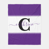 Couverture Polaire Bloc de couleur personnalisé (Devant)