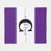 Couverture Polaire Bloc de couleur personnalisé (Devant (Horizontal))