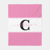 Couverture Polaire Bloc de couleurs personnalisé (Devant)