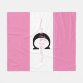 Couverture Polaire Bloc de couleurs personnalisé (Devant (Horizontal))