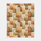 Couverture Polaire Blocs Botaniques (Devant)