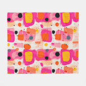 Couverture Polaire Blocs colorés Motif Abstrait (Devant (Horizontal))