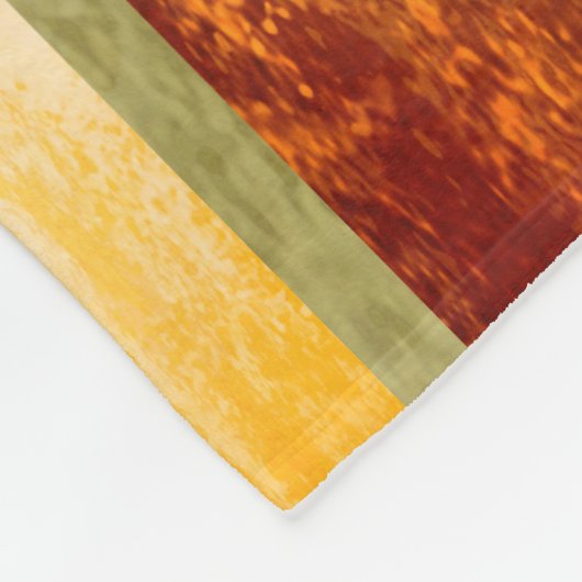 Couverture Polaire Blocs couleur automne (Coin)