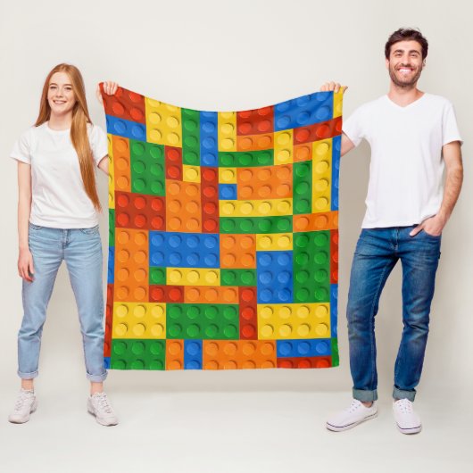 Couverture Polaire Blocs de construction Motif peau Jouet Briques de (En situation)