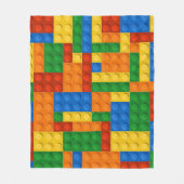 Couverture Polaire Blocs de construction Motif peau Jouet Briques de (Devant)
