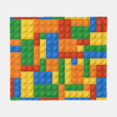 Couverture Polaire Blocs de construction Motif peau Jouet Briques de (Devant (Horizontal))