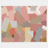 Couverture Polaire Blocs de corail blanc (Devant (Horizontal))