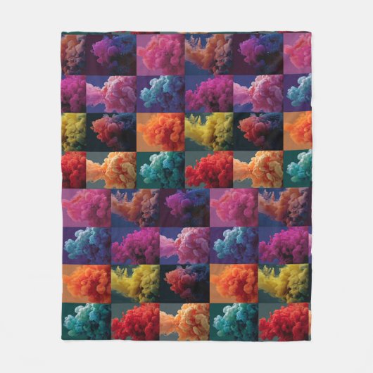 Couverture Polaire blocs de couleur gras (Devant)