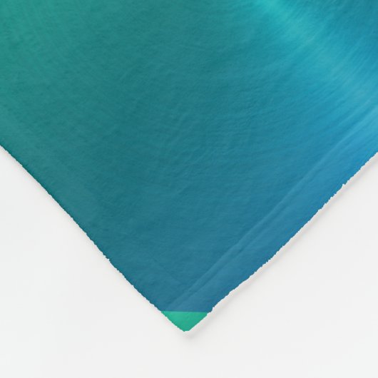 Couverture Polaire Blocs de Shimmer bleu et vert Cravate (Coin)